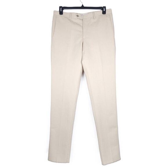 The Men's Store Slim-Fit Cotton & Linen Dress Pant Tan 36W NWT - Picture 2 of 5